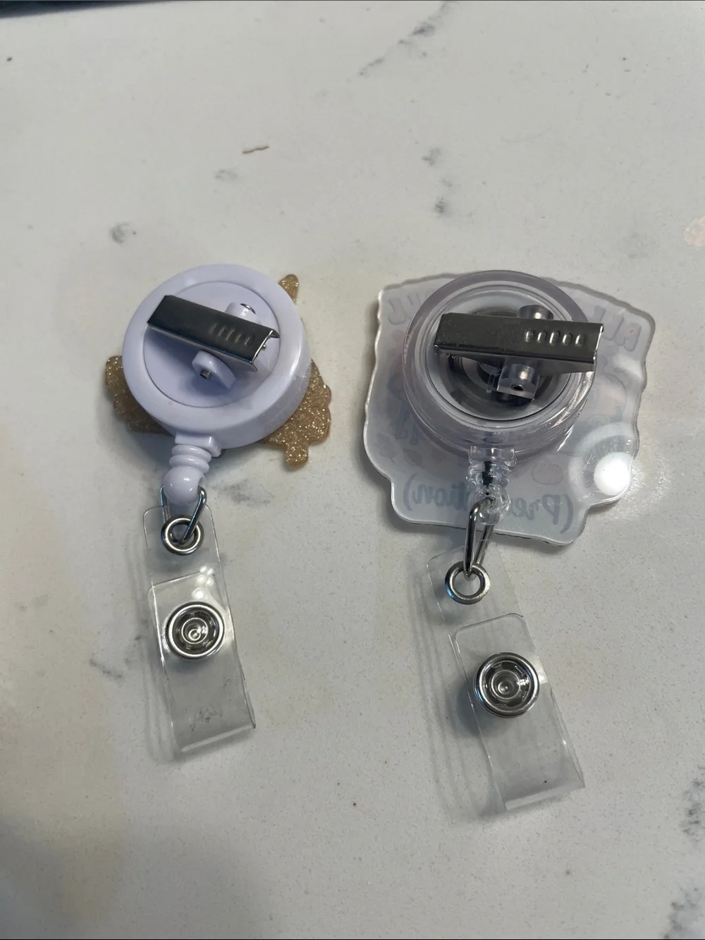 Badge reel set